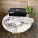 ONITSUKA TIGER LEATHER TRAINERS WHITE GREY