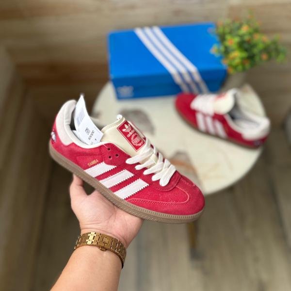 ADIDAS ORIGINALS SAMBAS "BETTER SCARLET OFFWHITE"