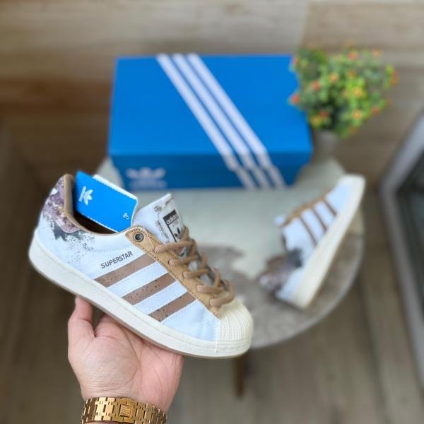 ADIDAS SUPERSTAR BROWN WHITE