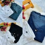 DENIM PINAFORE SET