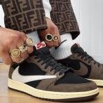 AIR JORDANS RETRO ONE TRAVIS SCOTT LOW MOCHA